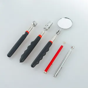 Ensemble d'outils de ramassage magnétique télescopique et miroir d'inspection pour mécanicien.