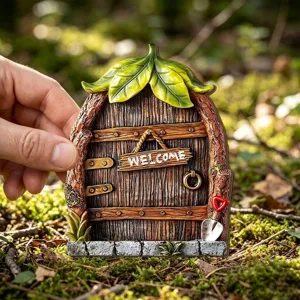 Miniature porte d'arbre de jardin de fée décoration cour extérieure micro paysage utilité