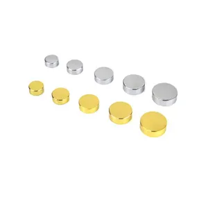 Clavos de Espejo de Latón Puro Tapas de Tornillos Decorativos Planos Biselados Vidrio Publicitario Signo Hardware Sujetadores Nuevo Estilo Chino