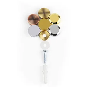 Tapas de tornillo decorativas para espejos con arandelas y tornillos para paneles de vidrio