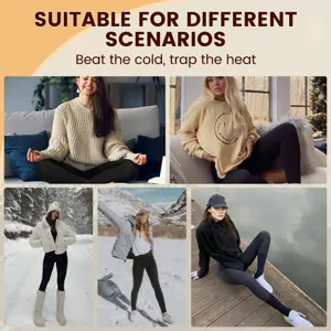 Leggings invernali termici felpati vita alta donna pantaloni yoga elastici e comodi
