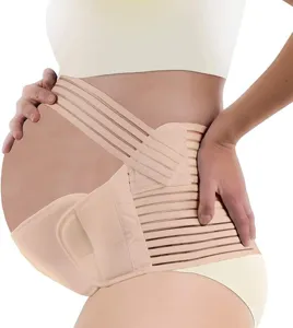 Adjustable maternity belly support belt breathable elastic cotton pregnancy waist support