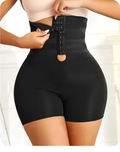 Hohe Taille schwarze Bauchweg Miederhose Po-Lifting Body Shaper Damen Unterwäsche