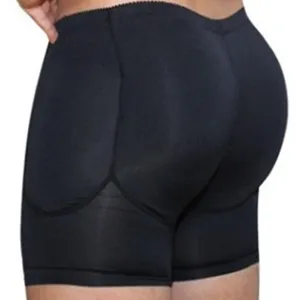 Men's black padded butt lifter shapewear boxer briefs underwear comfortable enhancer shorts