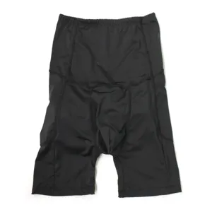Men's high waist shapewear detail view, showing the front opening boxer shorts design.