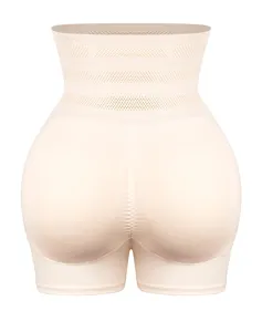 Hochtaillierte Formgebung Shorts Detail mit atmungsaktivem Mesh Gewebe und Po-Push-Up-Design.