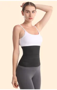 Dames sport taille trainer wikkelgordel voor buikwandcorrectie en taille slimming.