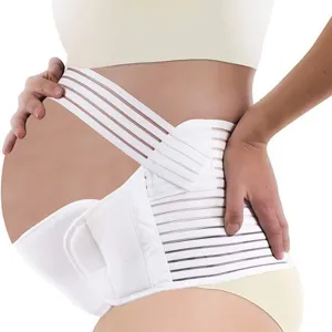 Adjustable maternity belly support belt breathable elastic pregnancy waist band for mom.