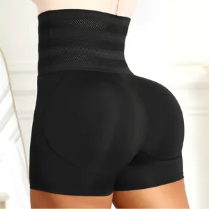 Damen High Waist Miederhose Bauchweg Shaper Shorts Po Heber Unterwäsche Schwarz Übergröße