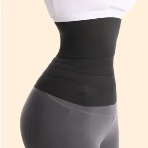 Verstelbare zwarte taille trainer buikband voor vrouwen fitness workout sport shapewear