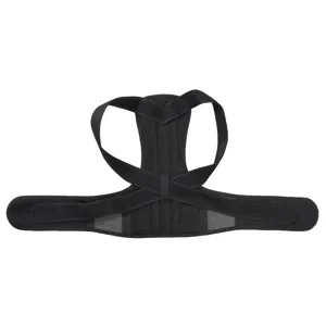 Black posture corrector back brace for men and women breathable shoulder straightener