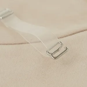 Tirantes de sujetador transparentes de repuesto con ajustadores metálicos, invisibles.