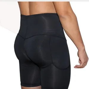 Men's high waist butt lifter shapewear black boxer briefs tummy control slimming shorts