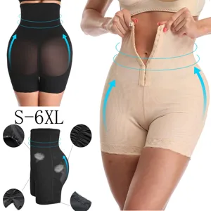Pantaloncini modellanti vita alta pancia piatta donna, corsetto push up traspirante e contenitivo.