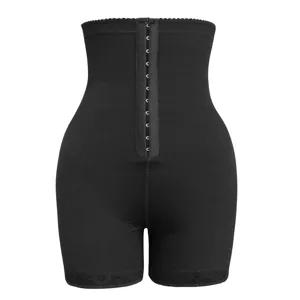 Pantaloncino modellante vita alta nero donna pancera ventre piatto shapewear new