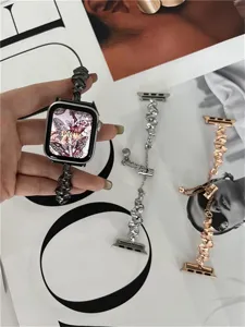 Metall Armband kompatibel mit Apple Watch, stilvolles gedrehtes Design, verschiedene Farben.