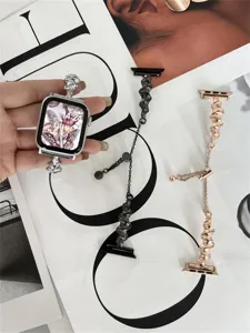 Metallketten Ersatzarmband fuer Apple Watch stilvolles Armband Design Edelstahl Baender