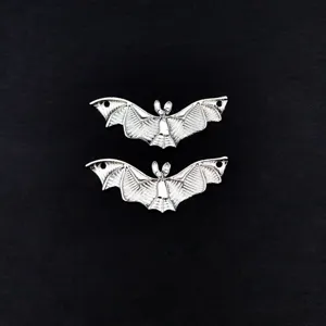Pendentifs chauve-souris en alliage pour bijoux DIY, style gothique accessoires, 2 pcs.