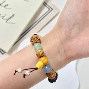 Nationale trend 18-zaad kralen armband en horlogeband multi-element natuurlijke stijl voor dagelijks