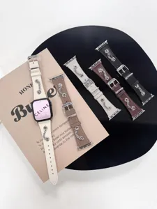 Cinturino in pelle vintage con catena in metallo per Apple Watch ultra se 8 7 6 di ricambio