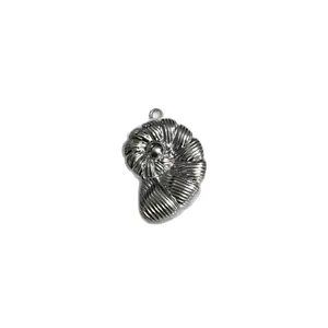 Pendentif coquillage nautile argenté en alliage pour collier bracelet DIY accessoires