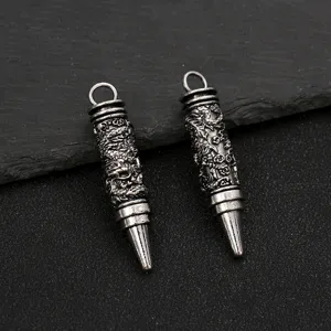 Zinc alloy vintage dragon pendant charm for DIY necklace bracelet jewelry making accessories.