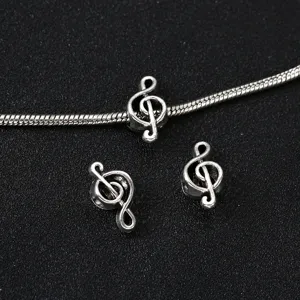 Musiknote Anhänger Perlen tibetisches Silber Legierung DIY Armband Halskette Schmuck