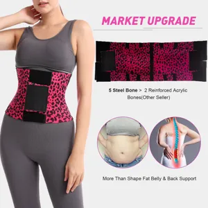 Steel bone waist trainer detail showing strong core support, shaping belt and back relief.