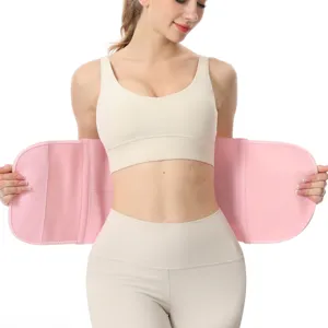 Verstellbarer Taillentrainer Gürtel für Fitness und Bauchweg, elastisches Sportband.