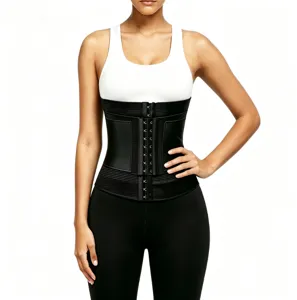 Corset entrenador de cintura para mujer faja moldeadora ganchos ajustables cinturon