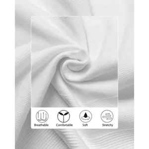 Close-up detail of soft breathable seamless shapewear fabric showing comfortable texture.