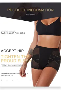 High waist shaping underwear for women tummy control hip lifting firming panties comfortable