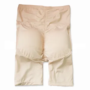 High waist padded hip enhancer shaping boxer briefs nude butt lifter shapewear shorts