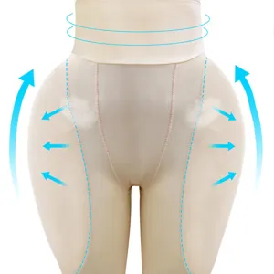 Women High Waist Padded Butt Lifter Shapewear Nylon Spandex Hip Enhancer Abdomen Control Shaping Underwear Padded Panties
