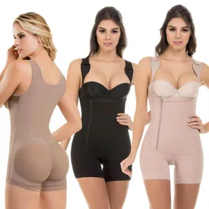 Women Plus Size Body Shaper One Piece Shapewear Tummy Control Waist Cincher Polyester Bodysuit Lingerie For Everyday