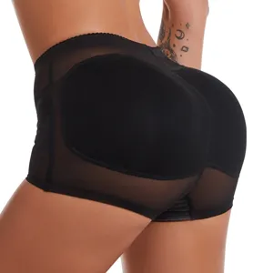 Black high waist padded butt lifter shapewear tummy control underwear for women main image