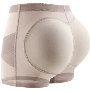 Women's tummy control shapewear shorts with hip padding for a natural peach butt lift.
