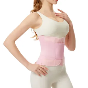 Rosa verstellbarer Taillentrainer Gürtel für Fitness und Bauchweg elastische Stütze.