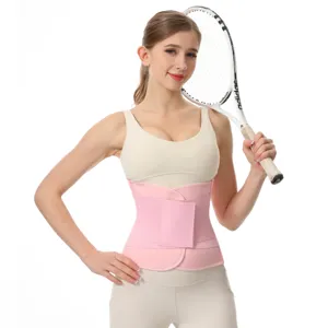 Rosa Sport Taillentrainer Gürtel für Fitness und Bauchweg, verstellbarer elastischer Support.