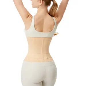 Verstellbarer, atmungsaktiver Taillentrainer-Rückengurt für Fitness und Rumpfunterstützung.