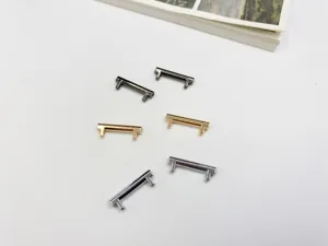 Metal watch strap connector adapter detail view, universal alloy link for various watch bands.