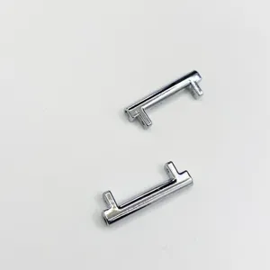Universal metal watch strap connector adapter silver alloy lug for wristwatch band parts