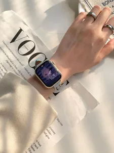 Retro Kette Jeans Apple Watch Armband Ersatz Band für Serie Ultra SE hohe Qualität Detail