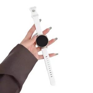 Replacement silicone smartwatch band and metal case compatible with popular models.