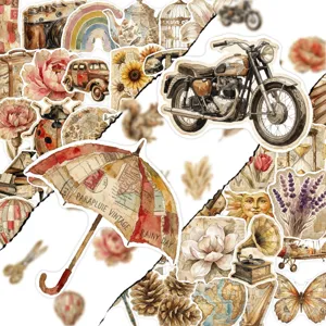 Adesivi vintage per diario adesivi decorativi retro scrapbooking quaderno fai da te
