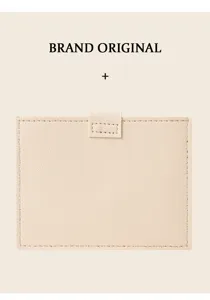 Minimalist leather card holder slim mini credit card case slim pocket organizer daily use.