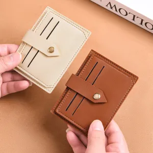 Minimalist PVC Card Holder For Women Men Ultra-Slim Mini Credit ID Card Case Portable Business Card Wallet