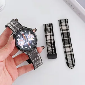 Tweed silicone composite smartwatch band with magnetic folding buckle for smart sports watches.