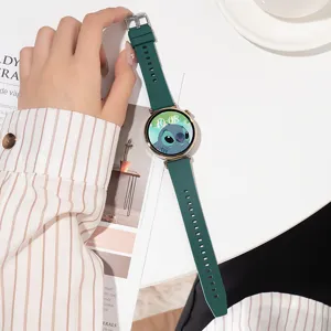 Bracelet de montre intelligente en silicone souple compatible avec la montre Huawei GT.