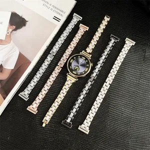 Ersatz Armband aus Harz und Metall fur Smartwatch elegante Modeersatzteile fur Handgelenk